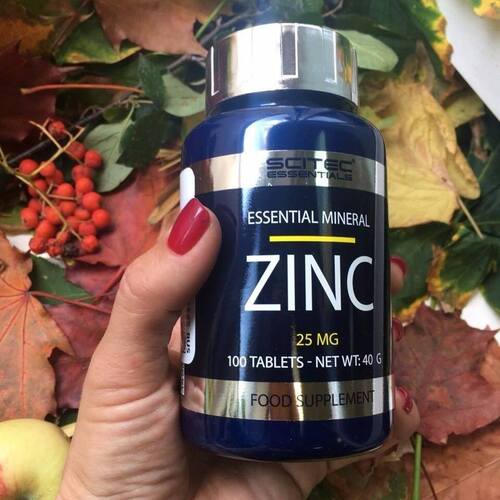 Scitec Nutrition Essentials Zinc, Цинк 100 таблеток