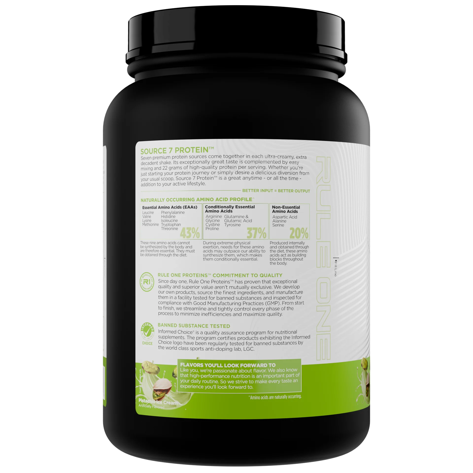 RULE1, Протеин, Source 7 Protein 819 гр (1.8 lbs)
