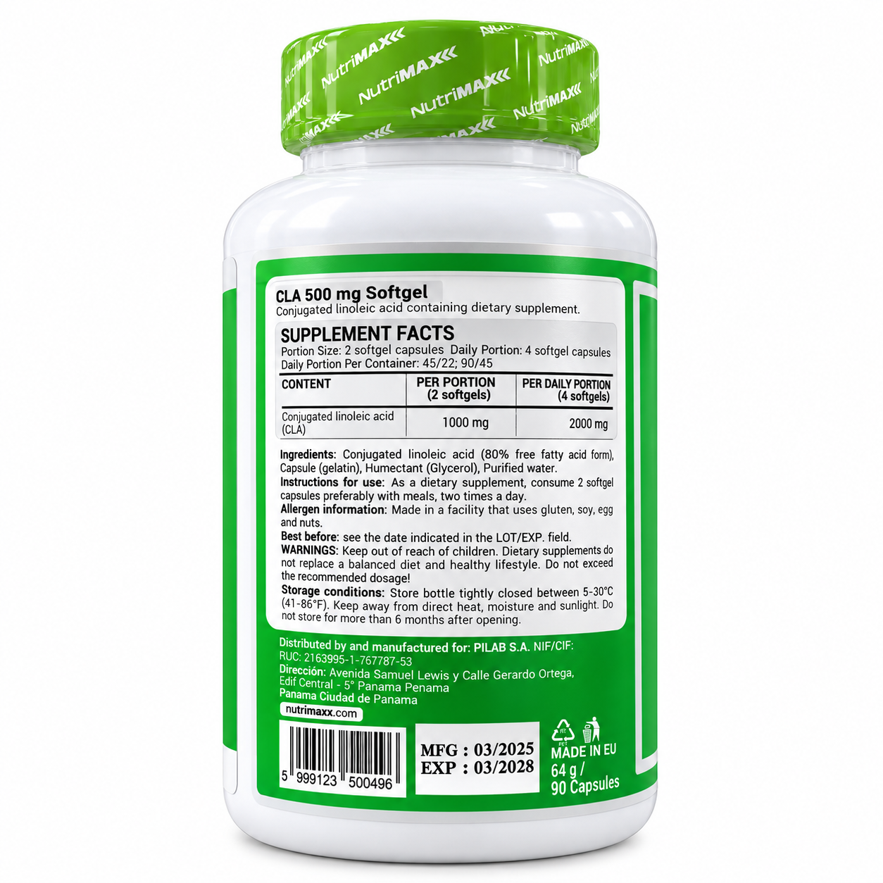 Nutrimax Линолевая кислота, CLA 90 таб