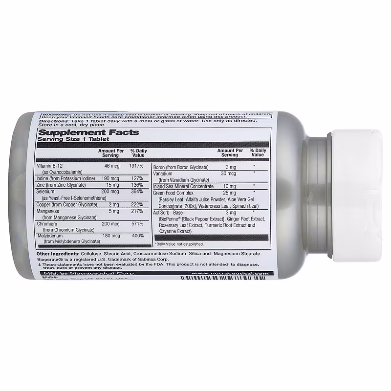 KAL, Micronutrients, Комплекс Микроэлементов, 30 таблеток
