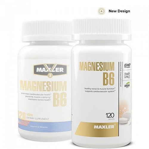 Maxler Магний + B6 100 мг, 120 таблеток