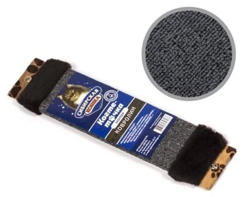 Сибирская кошка, Когтеточка МАЛАЯ ковролиновая 39*9,5*1,8см 