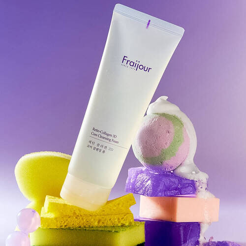 Fraijour, Пенка-гель для умывания коллаген/ретиналь, Retin-Collagen 3D Core Cleansing Foam, 250 мл