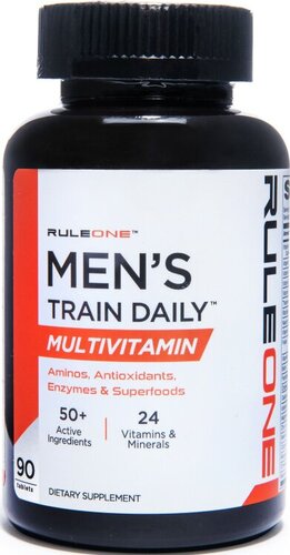 RULE1, Витамины для мужчин, Men's Train Daily Sports Multi-Vitamin 90 таб