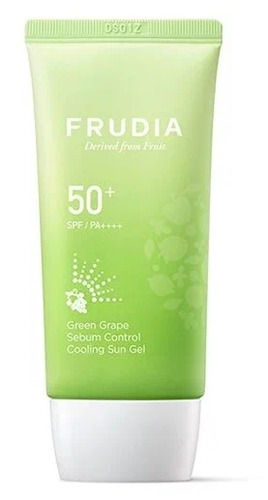FRUDIA Солнцезащитный гель Охлаждающий SPF50+/PA+++ Green Grape Sebum Control Cooling Sun Gel 50 гр 