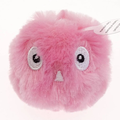 Сибирская Кошка, Интерактивный мяч, "Птичка" пушистый, розовый 1 шт 