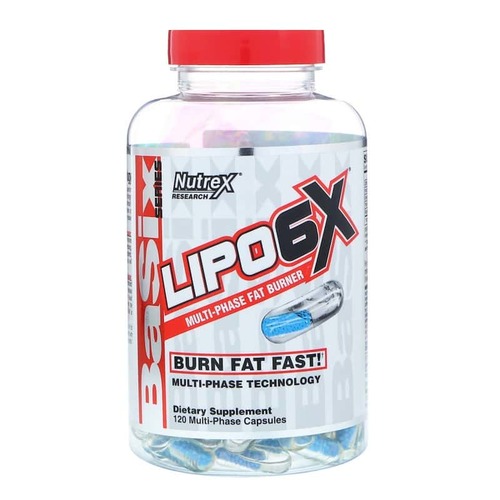 Nutrex Research Basix Series  Lipo-6X 120 капсул