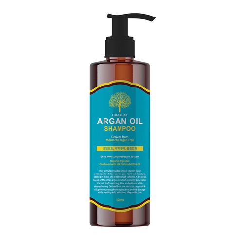 Char Char, Шампунь для волос аргановое масло, ARGAN OIL SHAMPOO, 500 мл
