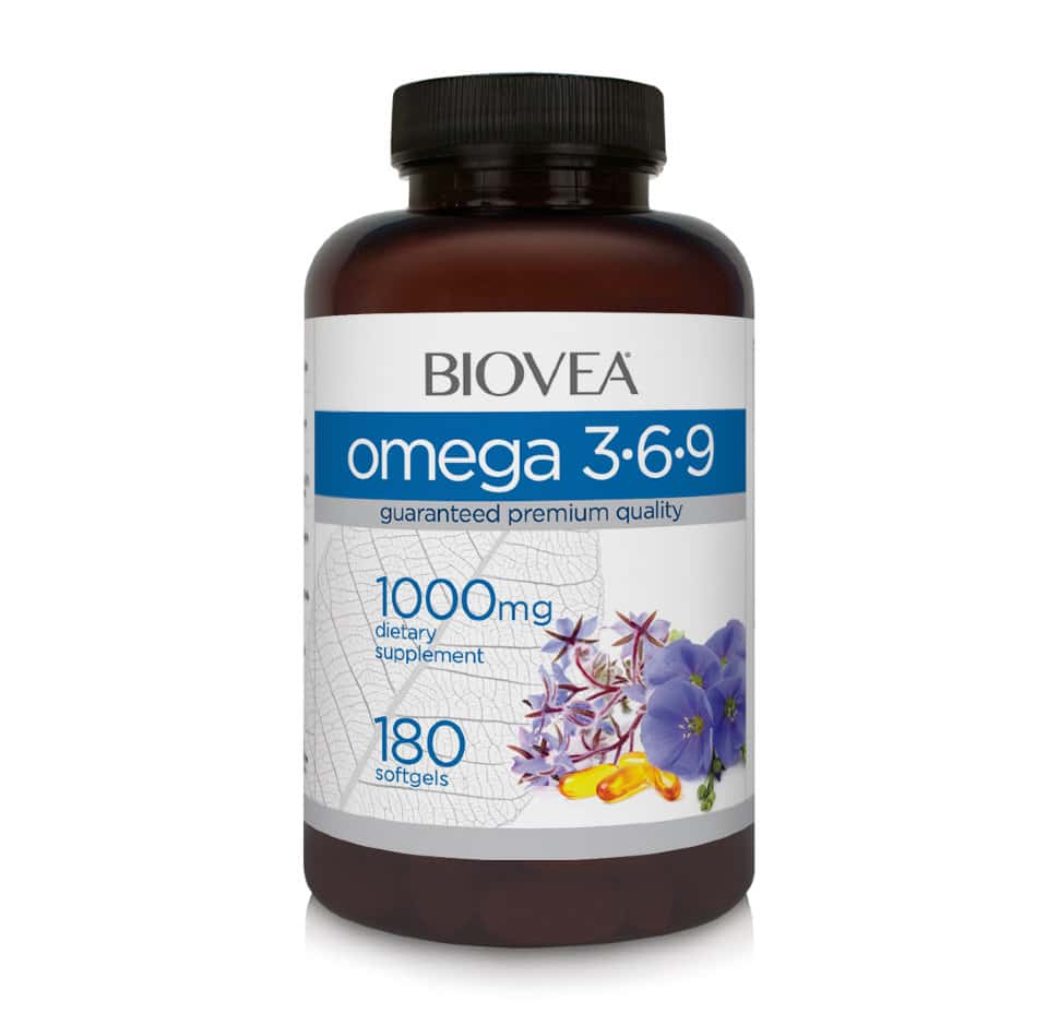 BIOVEA Omega 3-6-9 1000 mg 180 softgels
