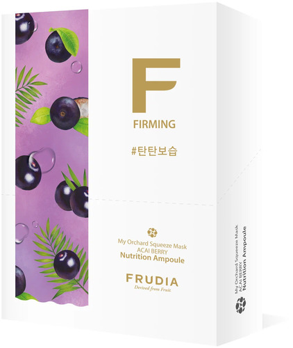 FRUDIA Маска тканевая Бодрящая с ягодами асаи, My Orchard Squeeze Mask Acai Berry Vegan 10 шт