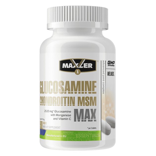 Maxler Хондропротектор, Glucosamine Chondroitin MSM MAX 90 таблеток