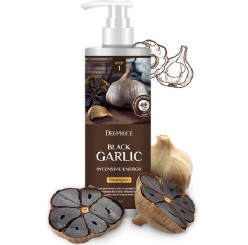DEOPROCE Black Garlic Intensive Energy Shampo, Шампунь с черным чесноком 1000 мл