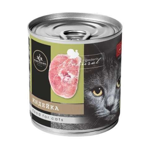 SECRET, Premium, Консервы для кошек (индейка), 240 г 