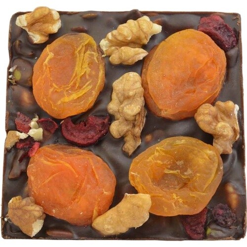 Добрые традиции, Шоколад на сиропе топинамбура, абрикос и грецкий орех, 45 гр
