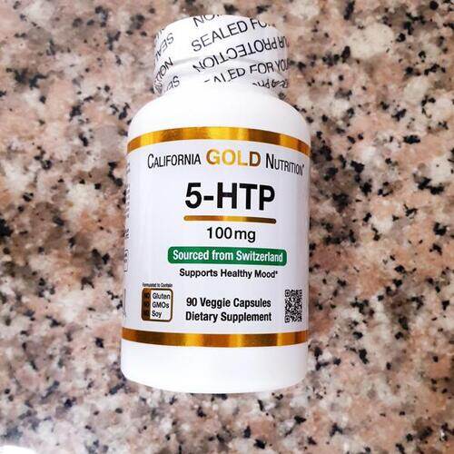 California Gold Nutrition 5 HTP 100 мг, 90 капсул