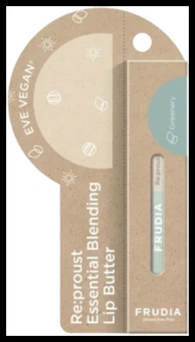 FRUDIA Баттер для губ смягчающий с маслами герани и бергамота, Blending Lip Butter Greenery 10 мл