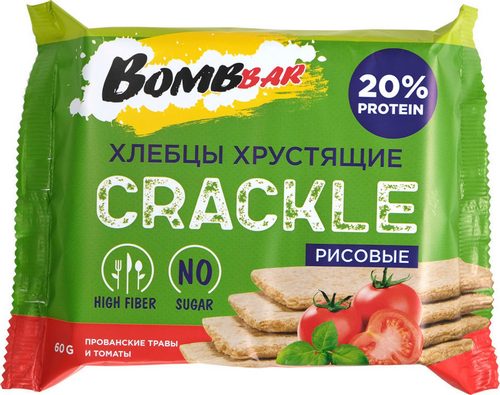 Bombbar, Хлебцы хрустящие рисовые, 60 гр