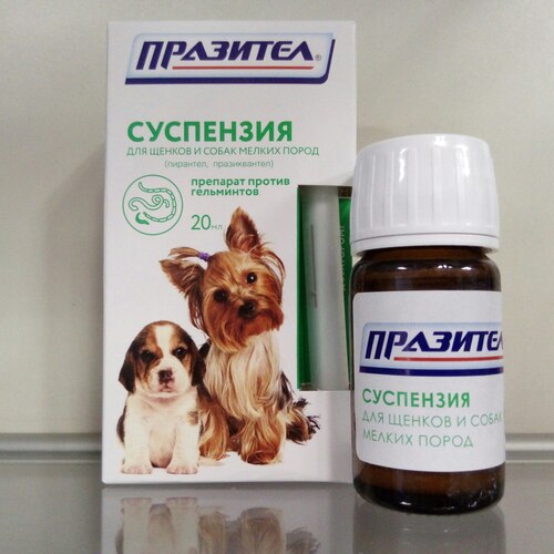 Антигельминтик, Суспензия для Щенков и Собак Мелких Пород, 1 мл/1 кг→ ...