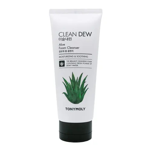 Tony Moly Clean Dew Aloe Foam Cleanser, Пенка для умывания с алоэ 180 мл
