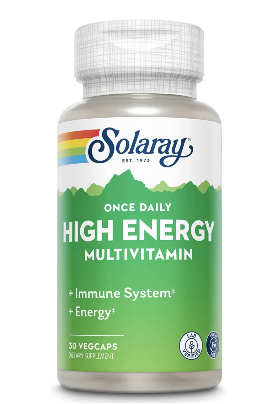 Solaray Мультивитамины Без Железа, Once Daily High Energy Multivitamin Iron Free, 30 вег. капсул 