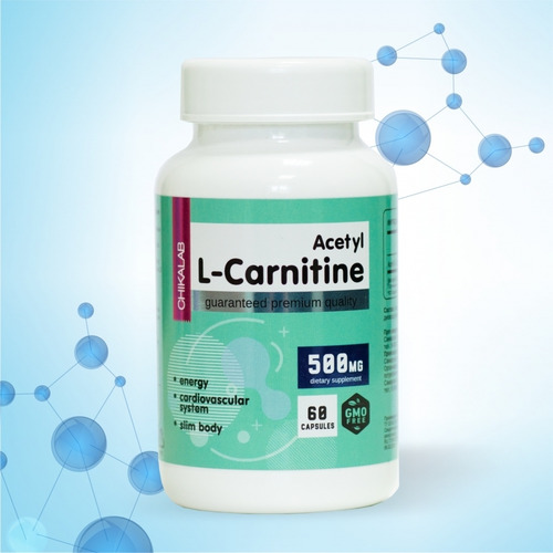 CHIKALAB Ацетил L-Карнитин 500 мг, 60 капсул