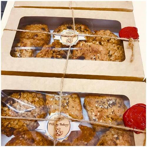 Pilberg Bakery Печенье овсяное с миндалем и корицей, 170 гр