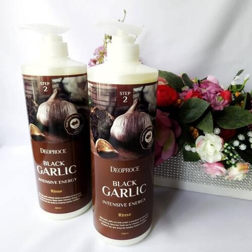 DEOPROCE Black Garlic Intensive Energy Rinse, Бальзам для волос с черным чесноком 1000 мл