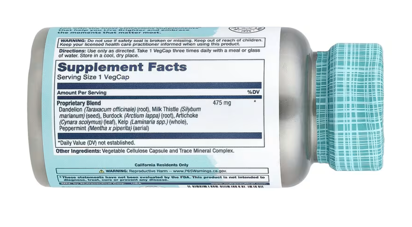 Solaray Поддержка Печени, Liver Blend SP-13, 100 вег. капсул