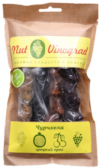 Чурчхела с грецким орехом Ассорти 5 шт, 450 гр Nut Vinograd