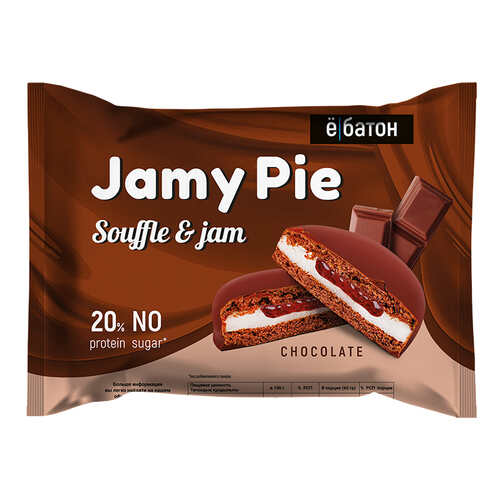 Ё|батон Протеиновое печенье Jammy pie в шоколадной глазури, 60 гр