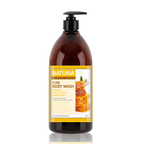 NATURIA, Гель для душа, Pure Body Wash, Honey-White Lily, 750 мл