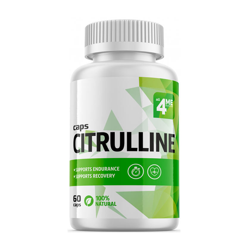 4Me Nutrition Цитруллин, Citrulline 650 мг, 60 капсул 