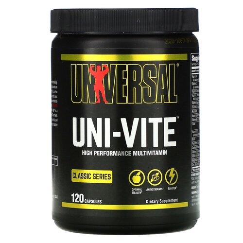 Universal Nutrition Uni-Vite, Мощный комплекс поливитаминов  120 caps.