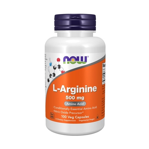 Now Foods L-Аргинин 500 мг, 100 вегетарианских капсул