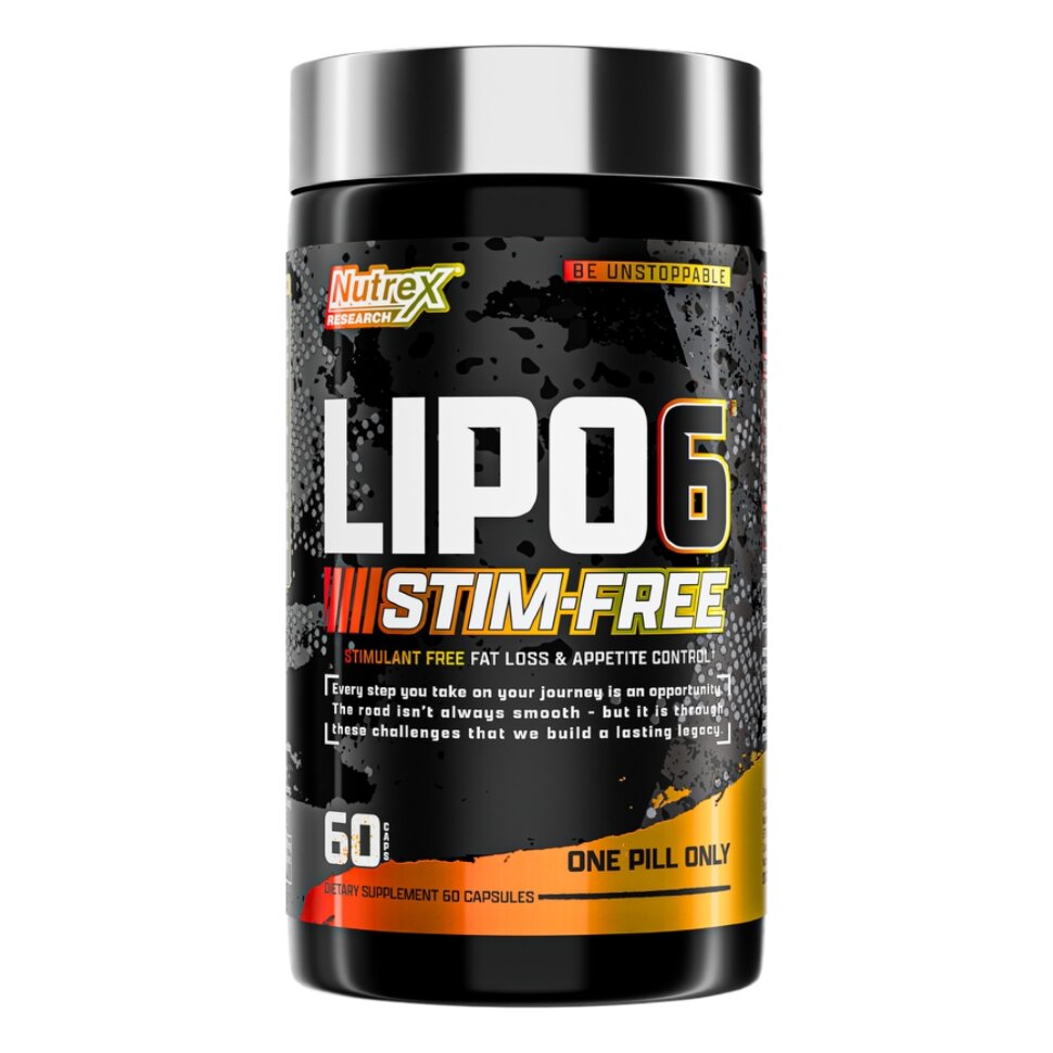 Nutrex Жиросжигатель, Lipo 6 STIM-FREE, 60 капсул 