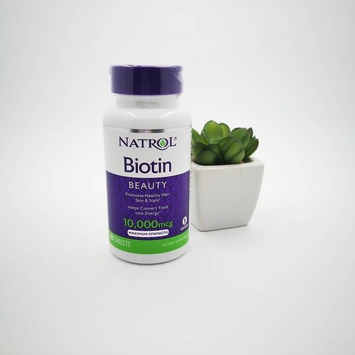 Natrol Биотин 10,000 мкг, 60 таблеток со вкусом клубники