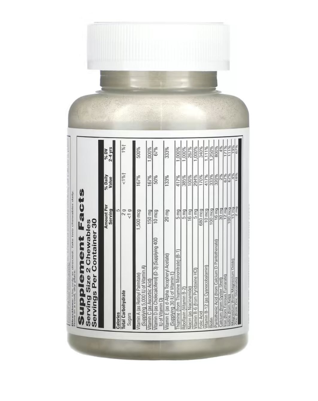 Solaray Витамины и Минералы для Детей, Kids' Vitamins & Minerals со вкусом ягод, 60 жев/таб
