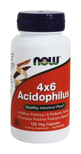 Now Foods Пробиотики, Acidophilus 4х6, 120 капсул