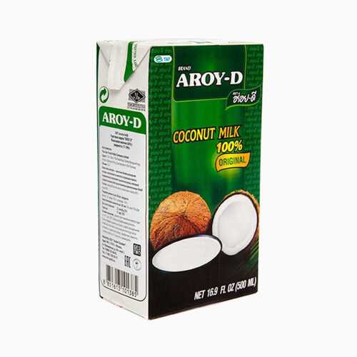Aroy-D Кокосовое молоко 100%, 500 мл