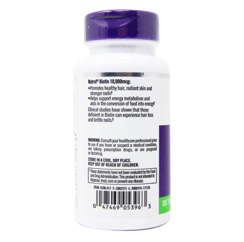 Natrol Биотин 10,000 мкг (100 таблеток)