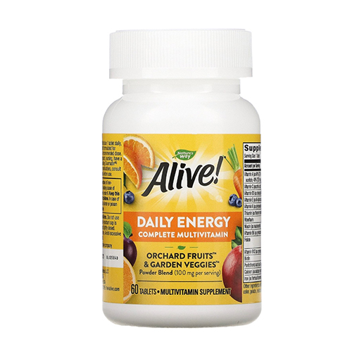 Nature's Way Мультивитамины и минералы, Alive! Daily Energy 60 таблеток