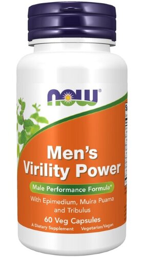 Now Foods Men's Virility Power, Травяной Комплекс для Мужчин 60 капсул