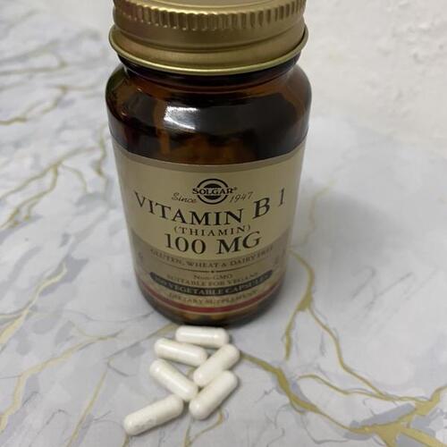 Solgar Thiamin, Витамин B1 100мг, 100 капсул