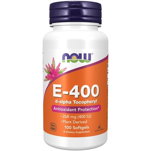 Now Foods Витамин Е 400 ЕД, 100 капсул