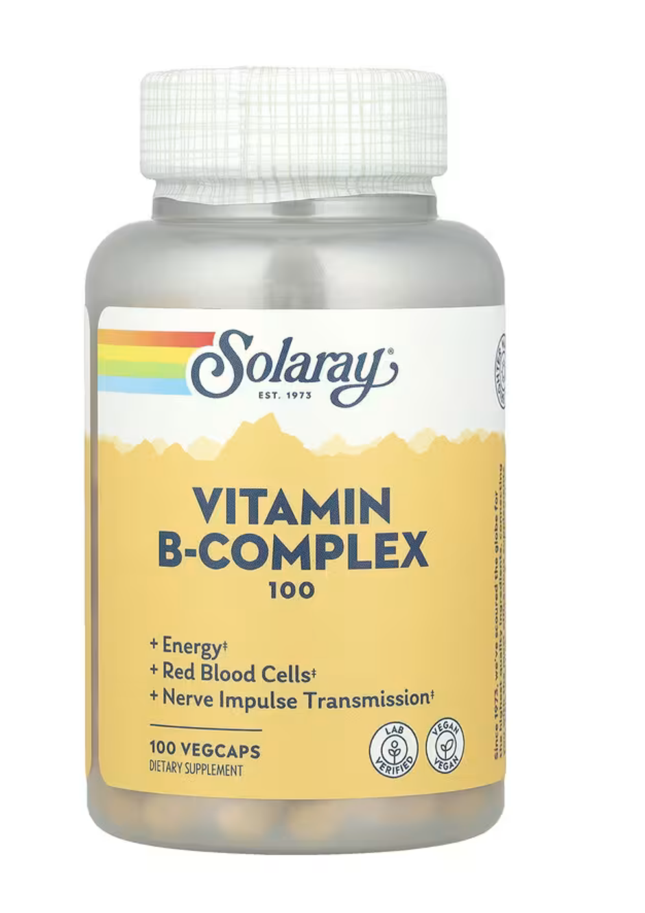 Solaray B-комплекс 100, 100 вег. капсул в Казахстане