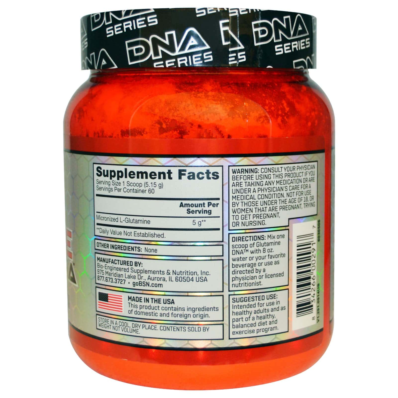 BSN Glutamine DNA 306 г (60 порций)