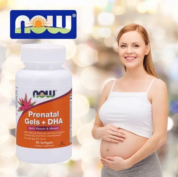 Now Foods Prenatal Gels + DHA, Витамины для Беременных + DHA 90 капсул
