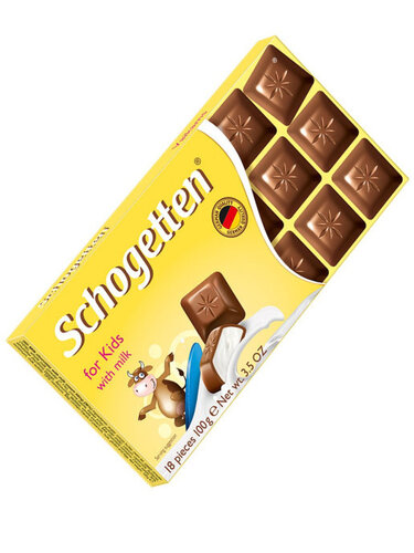 Schogetten For Kids, Молочный шоколад с кремовой сливочной начинкой 100 г.