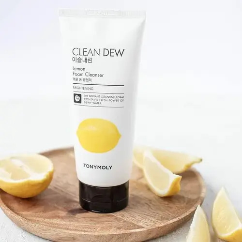 Tony Moly Clean Dew Lemon Foam Cleanser, Пенка для умывания с лимоном 180 мл