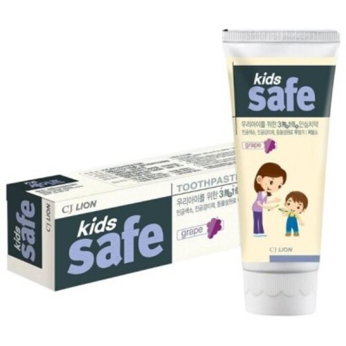 CJ LION, Детская зубная паста "Виноград" от 3 до 12 лет, Kids Safe Toothpaste 90 гр 